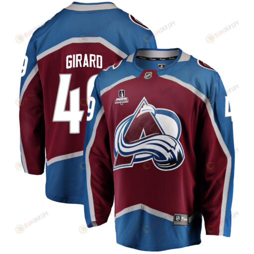 Colorado Avalanche Sam Girard 49 Home 2022 Stanley Cup Playoffs Breakaway Men Jersey - Burgundy