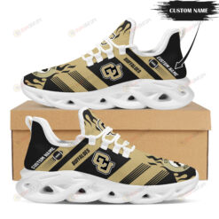 Colorado Buffaloes Logo Custom Name Pattern 3D Max Soul Sneaker Shoes