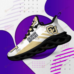 Colorado Buffaloes Logo Gold Stripe Pattern 3D Max Soul Sneaker Shoes