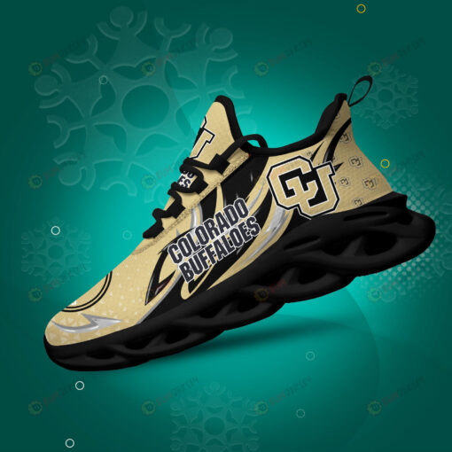 Colorado Buffaloes Logo Pattern 3D Max Soul Sneaker Shoes In Gold