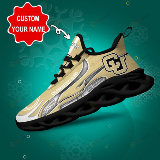 Colorado Buffaloes Logo Unique Pattern Custom Name 3D Max Soul Sneaker Shoes