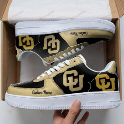 Colorado Buffaloes Mascot Team Logo Custom Name Air Force 1 Shoes