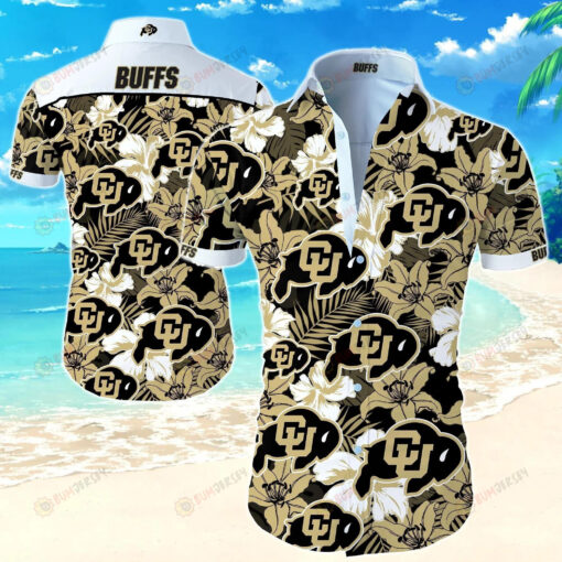 Colorado Buffaloes Short Sleeve Curved Hawaiian Shirt