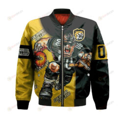Colorado College Tigers Bomber Jacket 3D Printed Football