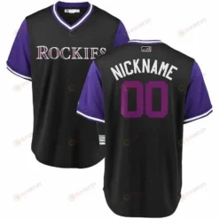 Colorado Rockies 2020 Players' Weekend Cool Base Pick-a-player Roster Jersey - Black Purple