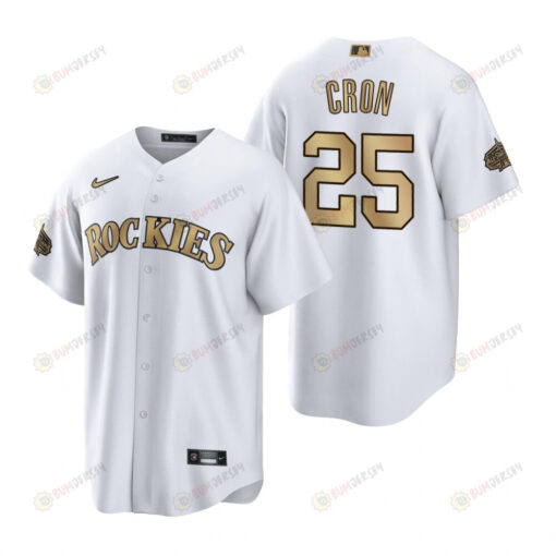 Colorado Rockies C.J. Cron White 2022-23 All-Star Game Jersey