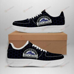 Colorado Rockies Logo Pattern Air Force 1 Printed In Black