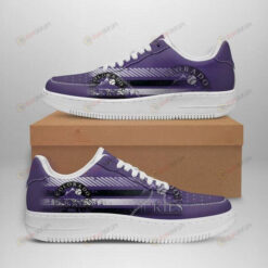 Colorado Rockies Logo Pattern Air Force 1 Printed In Purple