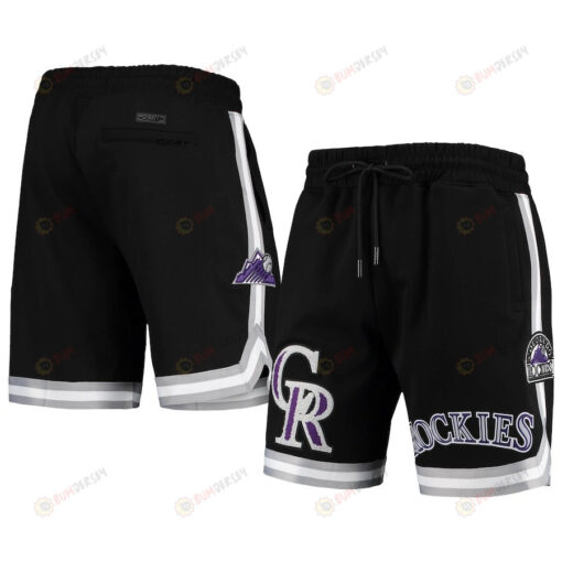 Colorado Rockies Team Logo Shorts - Black