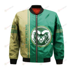 Colorado State Rams Bomber Jacket 3D Printed Half Style