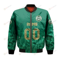 Colorado State Rams Bomber Jacket 3D Printed Team Logo Custom Text And Number
