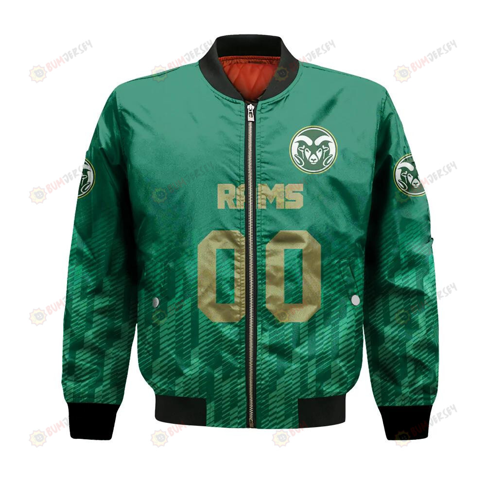 Colorado State Rams Bomber Jacket 3D Printed Team Logo Custom Text And Number