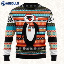 Colorful Pattern Penguin Ugly Sweaters For Men Women Unisex