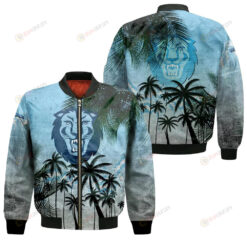 Columbia Lions Bomber Jacket 3D Printed Coconut Tree Tropical Grunge