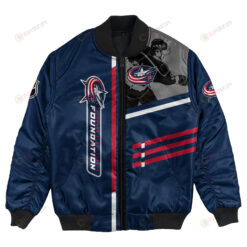 Columbus Blue Jackets Bomber Jacket 3D Printed Personalized Hockey For Fan
