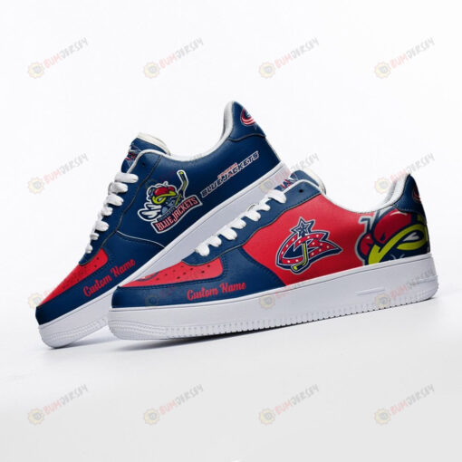 Columbus Blue Jackets Mascot Logo Pattern Custom Name Air Force 1 Printed