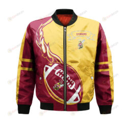 Concordia Stingers Bomber Jacket 3D Printed Flame Ball Pattern