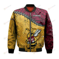 Concordia Stingers Bomber Jacket 3D Printed Grunge Polynesian Tattoo