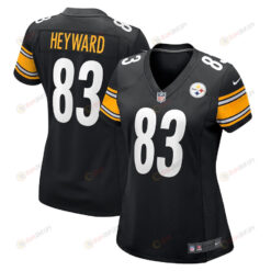 Connor Heyward 83 Pittsburgh Steelers Women's Game Jersey - Black