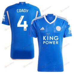 Conor Coady 4 Leicester City FC 2023/24 Home Men Jersey - Blue