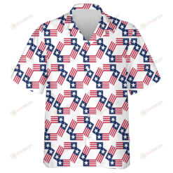 Cool Design Pattern Of The United States Flags Pattern Hawaiian Shirt