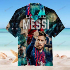 Cool Lionel Messi Beach Gift For Dad Messi Fans 3D Hawaiian Shirt