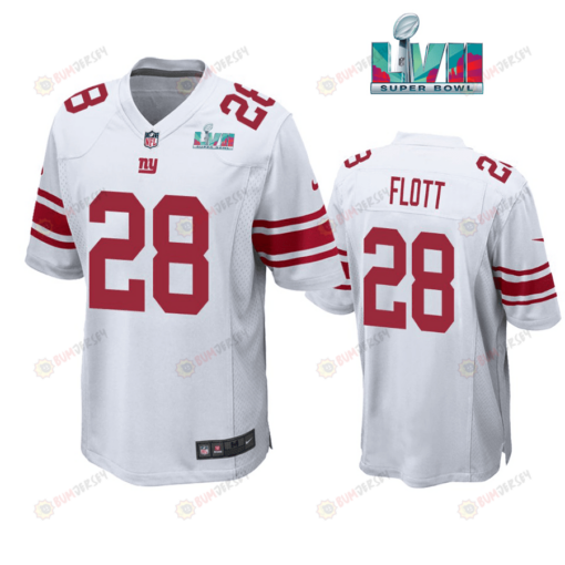 Cordale Flott 28 New York Giants Super Bowl LVII Super Bowl LVII White Men's Jersey