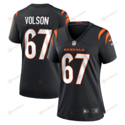 Cordell Volson 67 Cincinnati Bengals Women's Game Player Jersey - Black