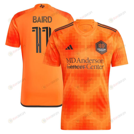 Corey Baird 11 Houston Dynamo FC 2023 El Sol Men Jersey - Orange