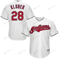 Corey Kluber Cleveland Indians Cool Base Player Jersey - White