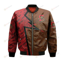 Cornell Big Red Bomber Jacket 3D Printed Abstract Pattern Sport