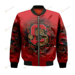 Cornell Big Red Bomber Jacket 3D Printed Camouflage Vintage