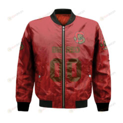Cornell Big Red Bomber Jacket 3D Printed Team Logo Custom Text And Number