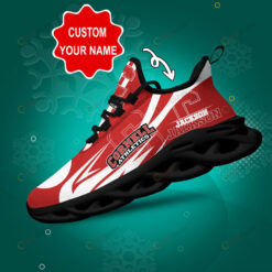 Cornell Big Red Logo Line Pattern Custom Name 3D Max Soul Sneaker Shoes