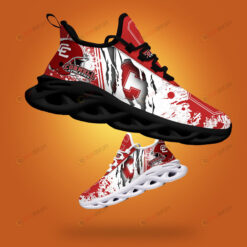 Cornell Big Red Logo Torn And Splatter Pattern 3D Max Soul Sneaker Shoes