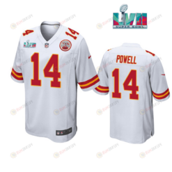 Cornell Powell 14 Kansas City Chiefs Super Bowl LVII White Men's Jersey