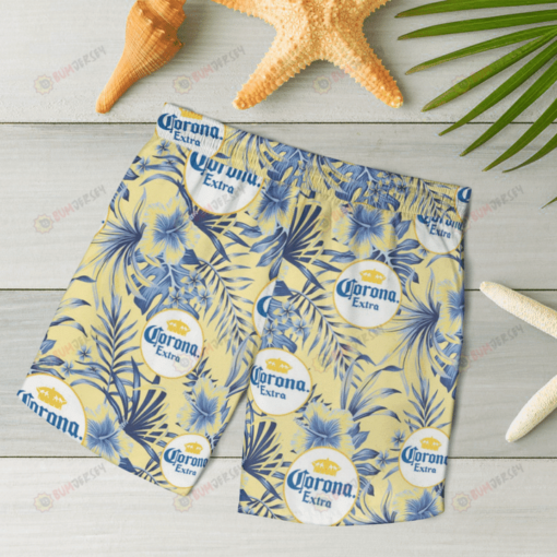 Corona Extra Beer Hawaiian Shorts Summer Shorts Men Shorts - Print Shorts