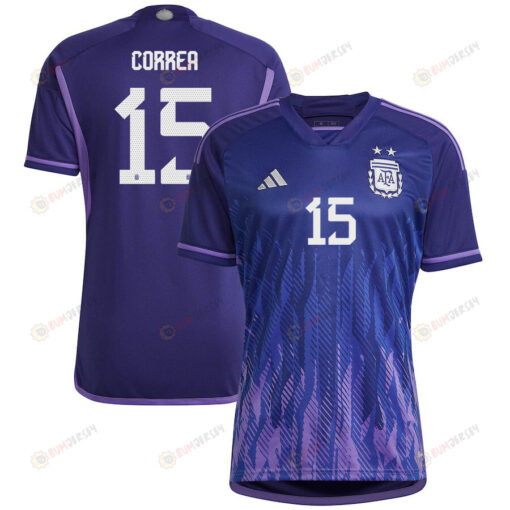 Correa 15 Argentina National Team 2022-23 Qatar World Cup Away Women Jersey