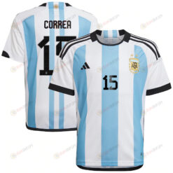 Correa 15 Argentina National Team Qatar World Cup 2022-23 Home Jersey