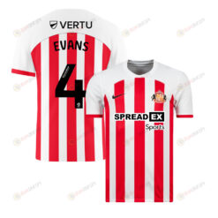 Corry Evans 4 Sunderland A.F.C 2023-24 Home Men Jersey - White