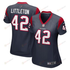 Cory Littleton 42 Houston Texans Women's Nike Women's Team Color Jersey - Navy