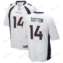 Courtland Sutton 14 Denver Broncos Game Jersey - White