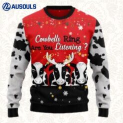 Cow Bell Rings Ugly Christmas Sweater Ugly Sweaters For Men Women Unisex