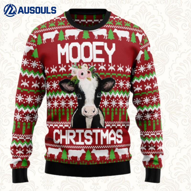 Cow Mooey Christmas Ugly Sweaters For Men Women Unisex