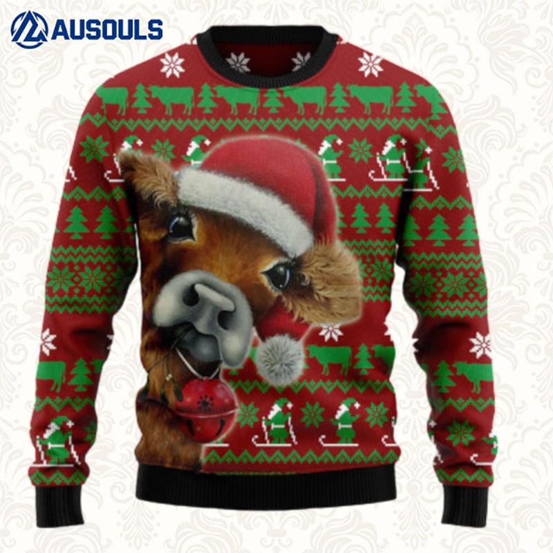 Cow Xmas D2810 Ugly Christmas Sweater Ugly Sweaters For Men Women Unisex