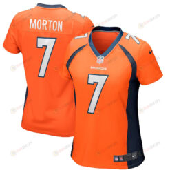 Craig Morton 7 Denver Broncos Women's Game Jersey - Orange