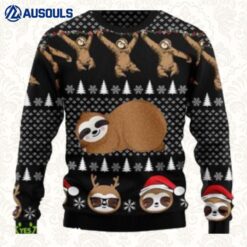 Crazy Sloth Gift Idea Ugly Sweaters For Men Women Unisex