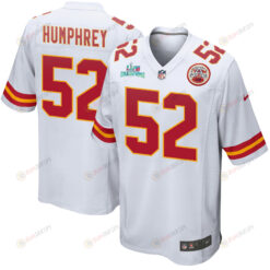 Creed Humphrey 52 Kansas City Chiefs Super Bowl LVII Champions Men's Jersey - White