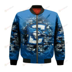 Creighton Bluejays Bomber Jacket 3D Printed Camouflage Vintage