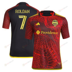 Cristian Roldan 7 Seattle Sounders FC 2023 The Bruce Lee Kit Men Jersey - Red